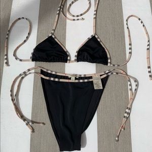 Vintage Burberry London Bikini size small